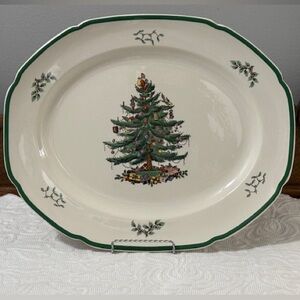 ⭐️ NEW ⭐️ Spode CHRISTMAS TREE 🎄 Large Rimmed Serving Platter